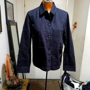 Womens blue shirt coat